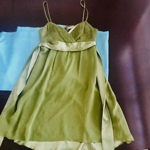 Heart Moon Star Flowy Vintage Green Dress